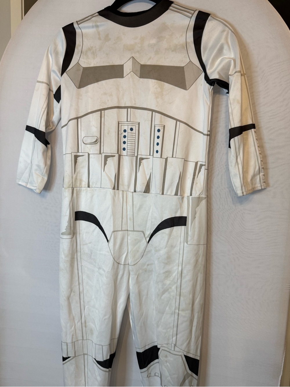 Star Wars Stormtrooper Costume Kids Medium Jumpsuit & Mask Halloween #883034